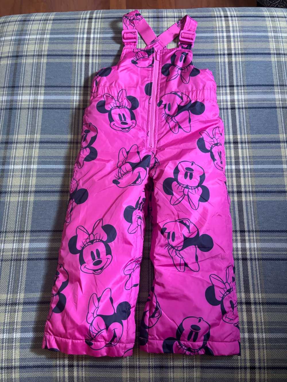 GAP x DISNEY EUC Waterproof Pink Minnie Mouse Snow Bibs Ski Pants